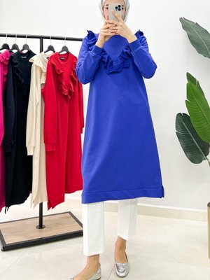 Fisto Dantelli Tunik Morcivert