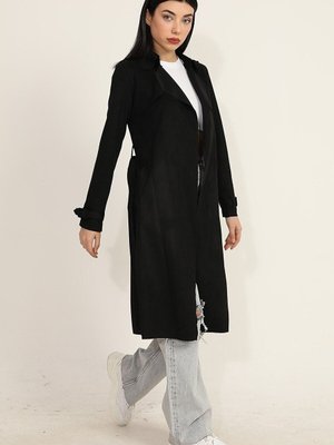 Kemerli Süet Ara Bot Trençkot