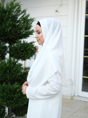 Tek Parça Kolay Kullanımlı Kendiliğinden Başörtülü Namaz Elbisesi