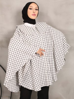 Ekru Kelebek Şanel Panço