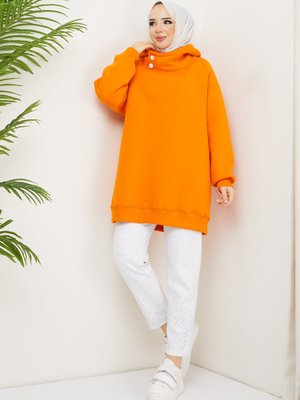 Yaka Detaylı Sweatshirt