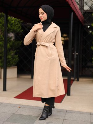 Camel Kuşaklı Kaşe Kap Camel Kuşaklı Kaşe Kap