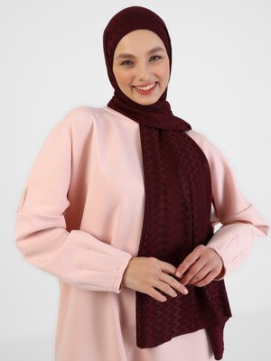 Bordo Boneli Pratik Şal