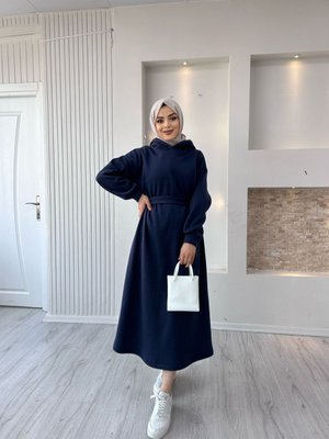 KAPÜŞONLU SWEAT ELBİSE