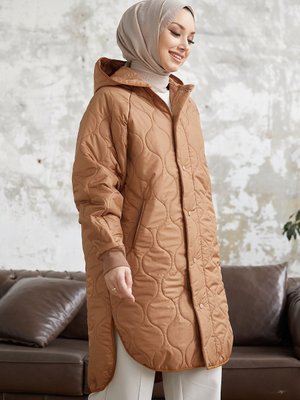 Armin Kapitone Oversize Ince Mont Camel