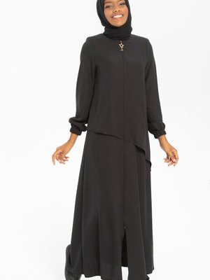 Star Sade Spor Siyah Ferace