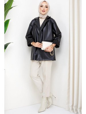 Siyah Suni Deri Ceket Siyah Suni Deri Ceket