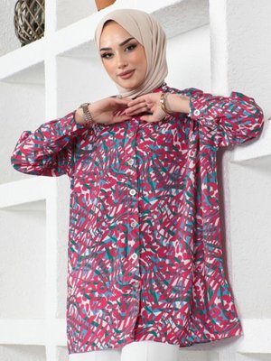 Desenli Gömlek Yeşil