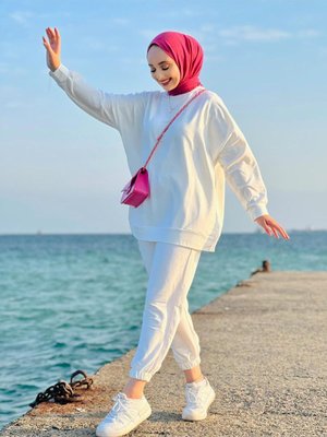 Beyaz Eşofman Takım Beyaz Eşofman Takım