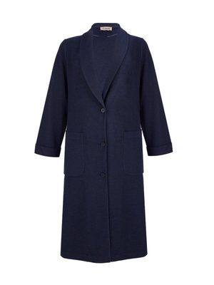 Cepli Şal Yaka Uzun Hırka