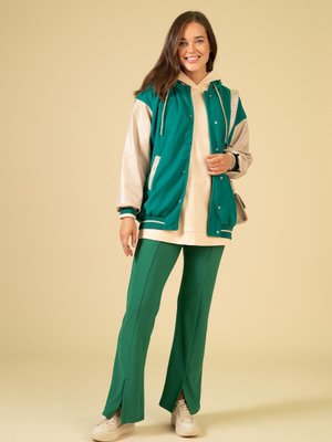 İspanyol Paça Yırtmaçlı Ottoman Pantolon