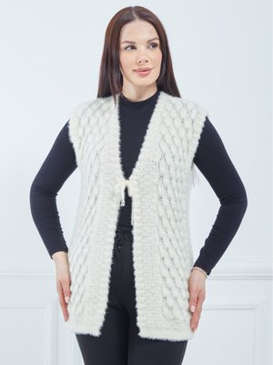 Krem Yumoş Gelin Yelek