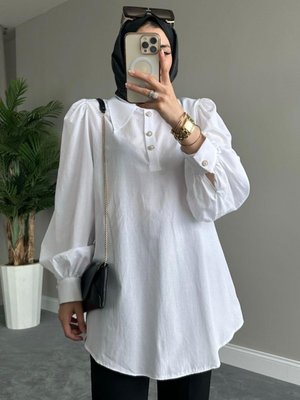 Hiva Gömlek Beyaz
