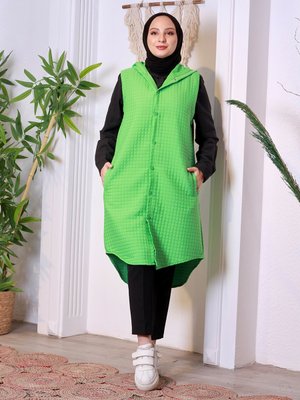 Yeşil Kapitone Yelek