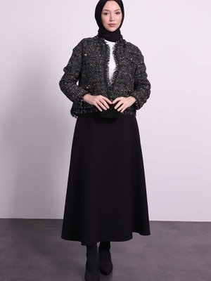 Naqishe Tüvit Crop Ceketsiyah