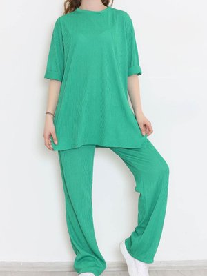 Fitilli Duble Kol Takım Yeşil