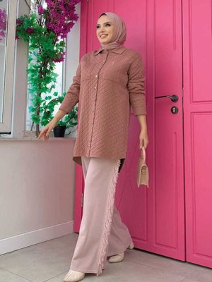 Triko Tunik Gül Kurusu Triko Tunik Gül Kurusu