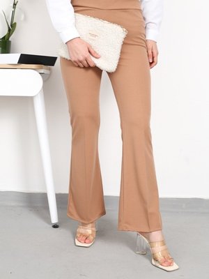 Aren Ispanyol Paça Pantolon Vizon