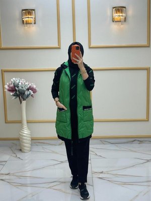 Yeşil 3'lü Yelekli Takım