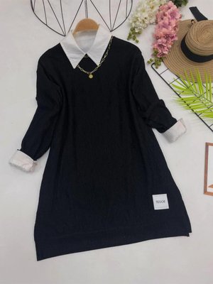 Arma Detaylı Yırtmaçlı Tunik