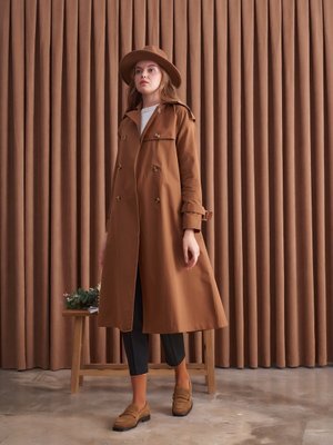 Klasik Trençkot Taba