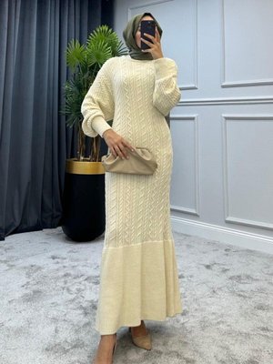 Melissa Triko Elbise Ekru Melissa Triko Elbise Ekru