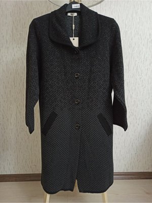 Çelik Örgü Düğmeli Kışlık Triko Anne Ceket Hırka