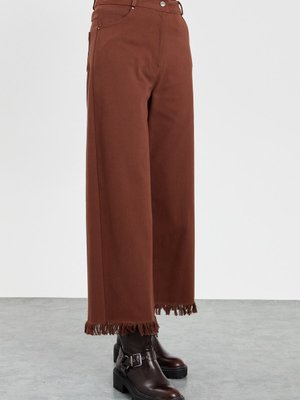 Gabardin Bol Pantolon Kahve