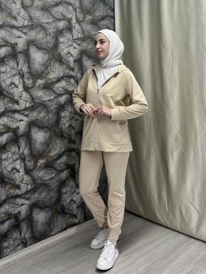 Kapüşonlu Cep Detaylı Eşofman Takımı Brc1602taş Kapüşonlu Cep Detaylı Eşofman Takımı Brc1602taş