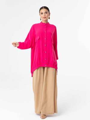 Fuşya Düğme Detaylı Tunik Fuşya Düğme Detaylı Tunik