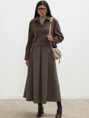 Sandra Pileli Etek Vizon Sandra Pileli Etek Vizon