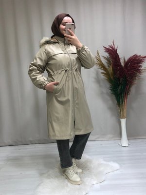 Kapüşon Kür Detaylı Mont