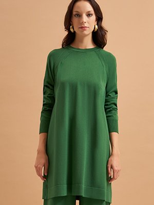 Merserize Bilek Detaylı Basic Tunik Benetton