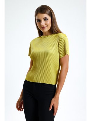 Yağ Yeşi̇li̇ Duru Piliseli Bluz