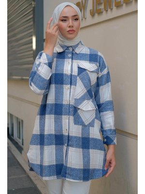 Mavi Tek Cepli Oduncu Gömlek Mavi Tek Cepli Oduncu Gömlek