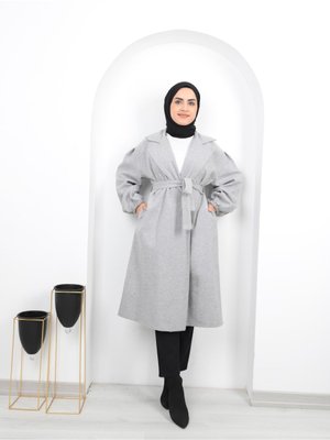 Balon Kaşe Ara Boy Kaban