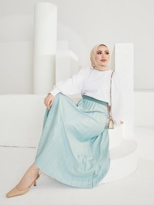 Beli Lastikli Piliseli Etek