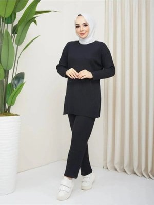 Fitilli Kaşkorse Uzun Kol Bluz Pantolon Alt Üst Takım