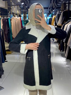 Kışlık Tesettür Ceket Kaban
