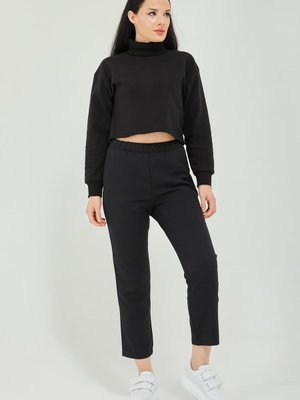 Beli Lastikli Kalem Pantolon