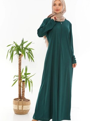 Fermuralı Namaz Elbisesi Ferace