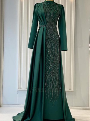 Bergüzar Abiye Elbise Zümrüt