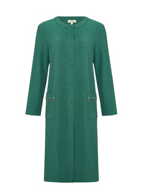 Cepleri Işlemeli Uzun Hırka