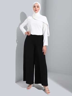 Aerobin Beli Lastikli Pantolon Etek Siyah Aerobin Beli Lastikli Pantolon Etek Siyah