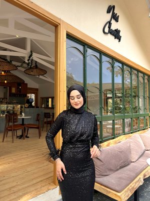 Perla Abiye Elbise Siyah Perla Abiye Elbise Siyah