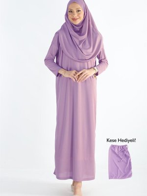 Parça Kaymaz Başörtülü Namaz Elbise Parça Kaymaz Başörtülü Namaz Elbise
