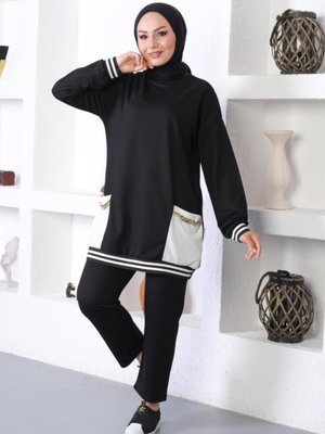 Tesettur İkili Takım Siyah