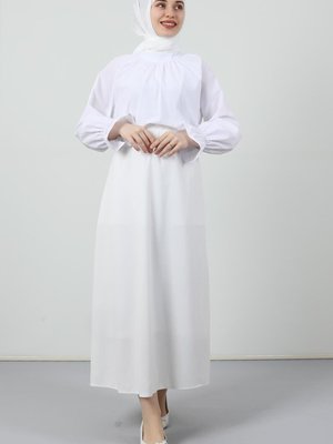 Kloş Etek Beyaz Kloş Etek Beyaz