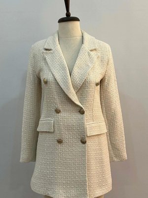 Düğmeli Ceket Ekru Düğmeli Ceket Ekru