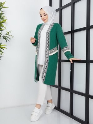 Yeşil Oduncu Kumaşından Ceket